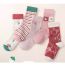 Fashion Cute Twist (extended Tube) 5 Pairs Cotton Knitted Childrens Mid-calf Socks