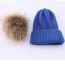 Fashion Yellow Blended Wool Ball Knitted Children's Beanie