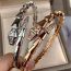 Fashion Silver Bracelet - Full Of Diamonds Copper Diamond Snake Bracelet