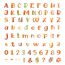 Fashion Lowercase Letters N-z Paper Color Alphabet Cards