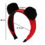Fashion Red Plush Bear Ears Wide-brimmed Headband