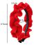Fashion Red Wool Knitted Pleated Wide-brimmed Headband