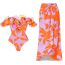 Fashion Single Swimsuit Polyester Printed Ruffled One-shoulder Swimsuit
