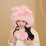 Fashion Red Plush Knitted Children's Pullover Hat