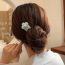 Fashion A Shell White Acetate Pearl Flower Hairpin