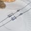 Fashion Rectangular Bracelet Copper Set Square Diamond Bracelet