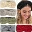 Fashion Maroon/color Point 8 Wool Cross Knitted Headband