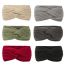 Fashion 10# Khaki Wool Cross Knitted Headband