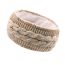 Fashion Beige Color Dots Wool Knitted Headband