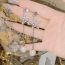 Fashion Ring 0606 Full Of Diamonds Copper Diamond Geometric Ring