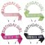 Fashion Silver Phantom Characters Glitter Letter Shoulder Strap Letter Headband Set