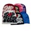 Fashion Pink With Red Letters Letter Jacquard Knitted Beanie