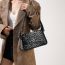 Fashion Leopard Black Pu Printed Flap Crossbody Bag