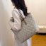Fashion Khaki Pu Printed Large Capacity Shoulder Bag