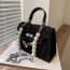 Fashion Off White Polyester Embroidered Lock Flap Crossbody Bag