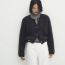 Fashion Off-white French Terry Knitted Buttoned Jacket