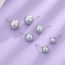 Fashion One 10mm Silver Gray Pearl Stud Earring Copper Pearl Earrings (single)