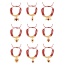 Fashion Red 8 Copper Inlaid Zircon Drop Oil Love Series Pendant Beaded Multi-layer Braided Bracelet