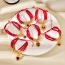 Fashion Red 10 Copper Inlaid Zircon Drop Oil Love Series Pendant Beaded Multi-layer Braided Bracelet