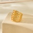 Fashion Gold Copper Geometric Ring