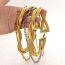 Fashion Secondary Color Titanium Steel Snake Bone Chain Multi-layer Necklace