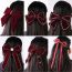 Fashion 8# Velvet Diamond Bow Hair Rope