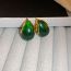 Fashion Green Resin Geometric Drop Earrings