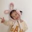 Fashion Milky White Cartoon Bunny Ears Childrens Earmuffs