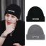 Fashion Red Acrylic Knitted Patch Beanie
