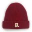 Fashion Claret Acrylic Knitted Letter Embroidered Beanie