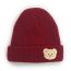 Fashion Off White Bear Embroidered Knitted Beanie