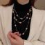 Fashion Caramel Pearls Pearl Multi-layered Necklace