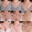 Fashion 32# Metal Geometric Pearl Beads Multi-layer Necklace