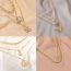 Fashion 16# Metal Geometric Snake Multi-layered Necklace