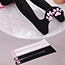Fashion A Pair Of Black Over-the-knee Socks Velvet Silicone Padded Cat Claw Over-the-knee Socks