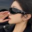 Fashion Gun Ash Flakes Ac Irregular Sunglasses