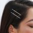 Fashion Silver Geometric Diamond Hairpin