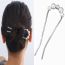 Fashion Gold Alloy Inlaid Pearl U-shaped Hairpin