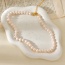 Fashion Off White Pearl Bead Necklace
