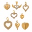 Fashion Golden 8 Titanium Steel Love Pendant Necklace