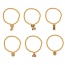 Fashion Golden 6 Copper Set Zircon Pet Pendant Beaded Bracelet