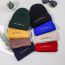 Fashion Navy Blue Letter Embroidered Knitted Beanie