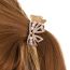Fashion Gold Metal Pearl Bow Clip