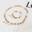 Fashion Necklace Titanium Steel Pearl Spliced Chain Necklace