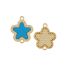 Fashion Bead Chain Gold-plated Copper And Diamond Blue Pine Star Bracelet