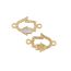 Fashion Bead Chain Gold-plated Copper And Diamond Shell Palm Bracelet