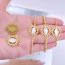 Fashion Zircon Chain Gold-plated Copper And Diamond Shell Palm Bracelet