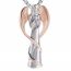 Fashion Gold Pendant + Gold Pearl Chain Titanium Steel Angel Geometric Necklace