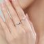 Fashion 9# Silver And Diamond Geometric Ring