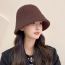 Fashion Light Coffee Blended Silhouette Bucket Hat